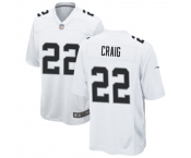 Men's Las Vegas Raiders #22 Roger Craig Nike White Vapor Limited Jersey