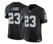 Men's Las Vegas Raiders #23 Dylan Laube Black 2024 F.U.S.E Vapor Stitched Football Jersey