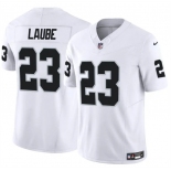 Men's Las Vegas Raiders #23 Dylan Laube White F.U.S.E Vapor Stitched Football Jersey