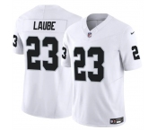 Men's Las Vegas Raiders #23 Dylan Laube White F.U.S.E Vapor Stitched Football Jersey