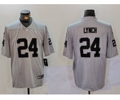 Men’s Las Vegas Raiders #24 Marshawn Lynch Grey Vapor Untouchable Limited Stitched Jersey