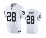 Men's Las Vegas Raiders #28 Josh Jacobs White 2023 F.U.S.E Vapor Untouchable Stitched Football Jersey