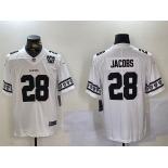 Men's Las Vegas Raiders #28 Josh Jacobs White Limited Stitched Jersey