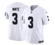 Men's Las Vegas Raiders #3 Zamir White White F.U.S.E. Vapor Football Stitched Jersey