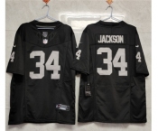 Men's Las Vegas Raiders #34 Bo Jackson Black 2023 F.U.S.E Vapor Untouchable Stitched Football Jersey