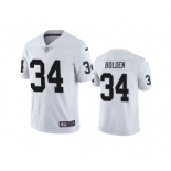 Men's Las Vegas Raiders #34 Brandon Bolden White Vapor Limited Stitched Jersey