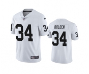 Men's Las Vegas Raiders #34 Brandon Bolden White Vapor Limited Stitched Jersey