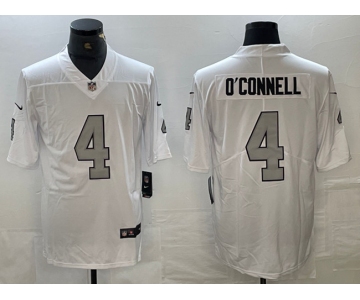 Men's Las Vegas Raiders #4 Aidan O'Connell White Vapor Untouchable Football Stitched Jersey