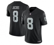 Men's Las Vegas Raiders #8 Josh Jacobs Black 2023 F.U.S.E. Vapor Untouchable Stitched Football Jersey