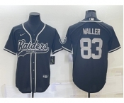 Men's Las Vegas Raiders #83 Darren Waller Black Stitched MLB Cool Base Nike Baseball Jersey