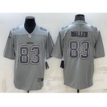 Men's Las Vegas Raiders #83 Darren Waller Grey Atmosphere Fashion 2022 Vapor Untouchable Stitched Limited Jersey