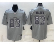 Men's Las Vegas Raiders #83 Darren Waller Grey Atmosphere Fashion 2022 Vapor Untouchable Stitched Limited Jersey