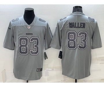 Men's Las Vegas Raiders #83 Darren Waller Grey Atmosphere Fashion 2022 Vapor Untouchable Stitched Limited Jersey