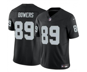 Men's Las Vegas Raiders #89 Brock Bowers Black 2024 Draft F.U.S.E. Vapor Football Stitched Jersey