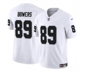 Men's Las Vegas Raiders #89 Brock Bowers White 2024 Draft F.U.S.E. Vapor Football Stitched Jersey