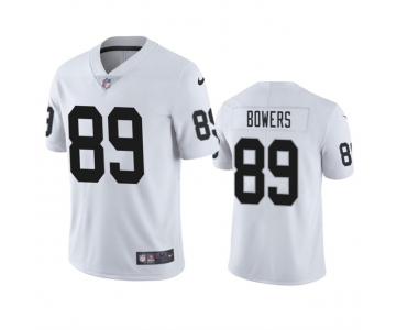 Men's Las Vegas Raiders #89 Brock Bowers White 2024 Draft Vapor Football Stitched Jersey