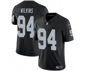 Men's Las Vegas Raiders #94 Christian Wilkins Black Vapor Football Stitched Jersey