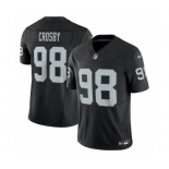 Men's Las Vegas Raiders #98 Maxx Crosby Black 2023 F.U.S.E Vapor Untouchable Stitched Football Jersey