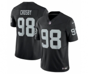 Men's Las Vegas Raiders #98 Maxx Crosby Black 2023 F.U.S.E Vapor Untouchable Stitched Football Jersey