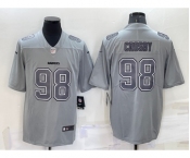 Men's Las Vegas Raiders #98 Maxx Crosby Grey Atmosphere Fashion 2022 Vapor Untouchable Stitched Limited Jersey