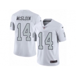 Men's Nike Oakland Raiders #14 Matt McGloin Limited White Rush NFL Jersey