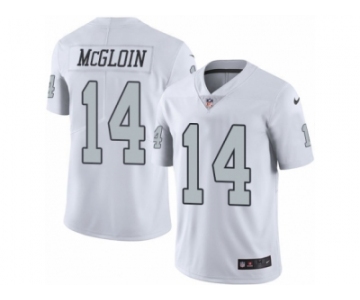 Men's Nike Oakland Raiders #14 Matt McGloin Limited White Rush NFL Jersey