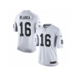 Men's Nike Oakland Raiders #16 George Blanda Limited White NFL Jersey