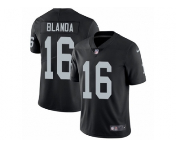 Men's Nike Oakland Raiders #16 George Blanda Vapor Untouchable Limited Black Team Color NFL Jersey