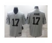 Men's Nike Oakland Raiders #17 Davante Adams Grey Vapor Limited Stitched Jersey