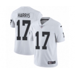 Men's Nike Oakland Raiders #17 Dwayne Harris White Vapor Untouchable Limited Player NFL Jersey