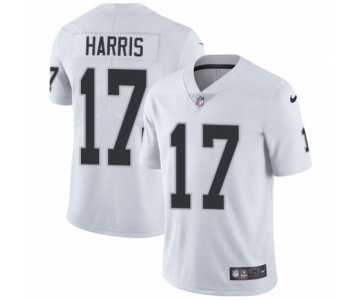 Men's Nike Oakland Raiders #17 Dwayne Harris White Vapor Untouchable Limited Player NFL Jersey