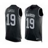 Men's Nike Oakland Raiders #19 Brandon LaFell Limited Black Player Name & Number Tank Top NFL Jersey