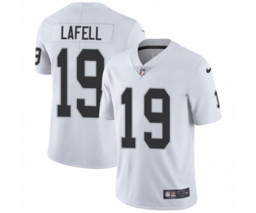 Men's Nike Oakland Raiders #19 Brandon LaFell White Vapor Untouchable Limited Player NFL Jersey