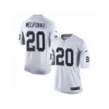 Men's Nike Oakland Raiders #20 Obi Melifonwu Limited White NFL Jersey