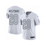 Men's Nike Oakland Raiders #20 Obi Melifonwu Limited White Rush NFL Jersey