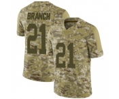 Men's Nike Oakland Raiders #21 Branch Limited Camo 2018 Salute to Service NFL Jersey