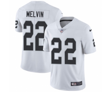 Men's Nike Oakland Raiders #22 Rashaan Melvin White Vapor Untouchable Limited Player NFL Jersey