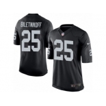 Men's Nike Oakland Raiders #25 Fred Biletnikoff Limited Black Team Color NFL Jersey