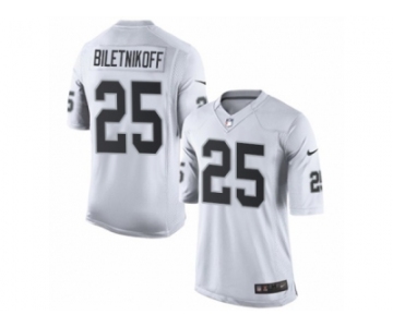 Men's Nike Oakland Raiders #25 Fred Biletnikoff Limited White NFL Jersey