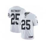 Men's Nike Oakland Raiders #25 Fred Biletnikoff Vapor Untouchable Limited White NFL Jersey