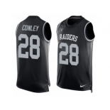 Men's Nike Oakland Raiders #28 Gareon Conley Limited Black Player Name & Number Tank Top NFL Jersey