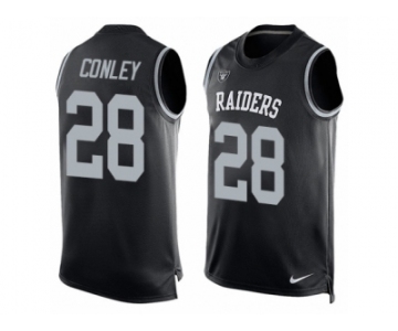 Men's Nike Oakland Raiders #28 Gareon Conley Limited Black Player Name & Number Tank Top NFL Jersey