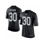 Men's Nike Oakland Raiders #30 Jalen Richard Limited Black Team Color NFL Jersey