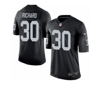 Men's Nike Oakland Raiders #30 Jalen Richard Limited Black Team Color NFL Jersey