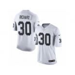 Men's Nike Oakland Raiders #30 Jalen Richard Limited White NFL Jersey