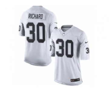 Men's Nike Oakland Raiders #30 Jalen Richard Limited White NFL Jersey