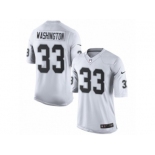 Men's Nike Oakland Raiders #33 DeAndre Washington Limited White NFL Jersey