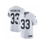 Men's Nike Oakland Raiders #33 DeAndre Washington Vapor Untouchable Limited White NFL Jersey