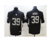 Men's Nike Oakland Raiders #39 Nate Hobbs Black Limited Jersey