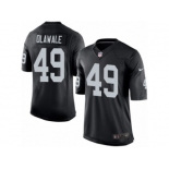 Men's Nike Oakland Raiders #49 Jamize Olawale Limited Black Team Color NFL Jersey